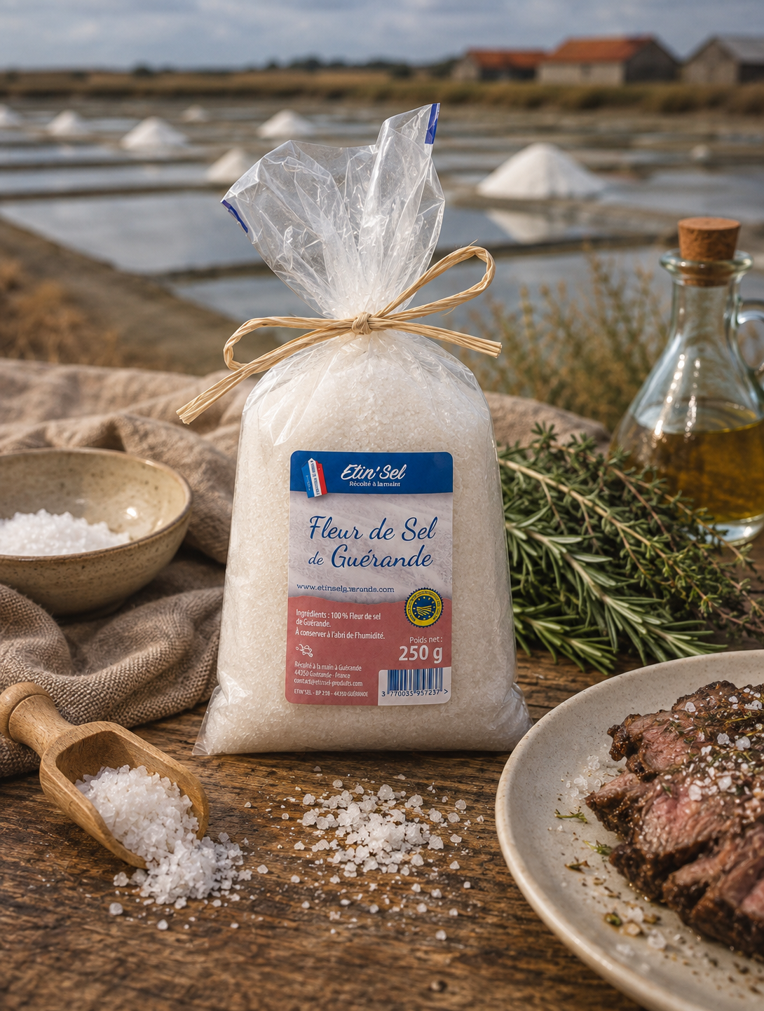 Fleur de sel de Guérande IGP 125g/250g/500g