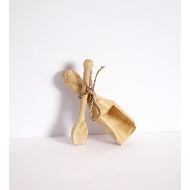 Cuillère à sel doseur en bois - Etin'Sel