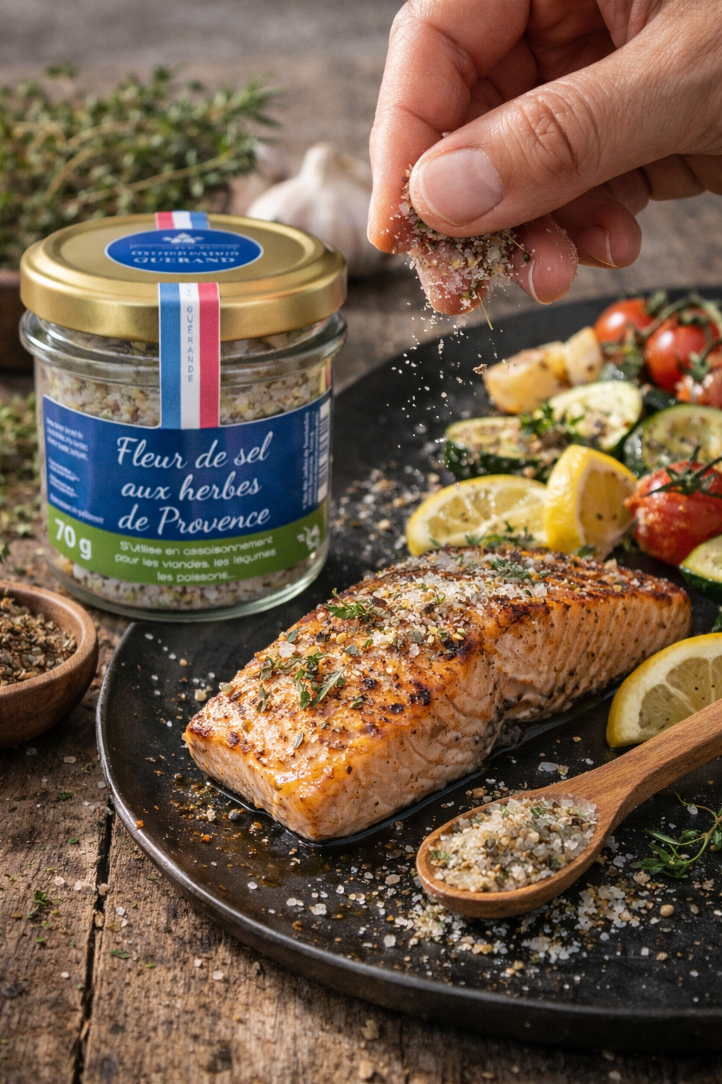 Fleur de sel aux herbes de Provence - 70g - Etin'Sel Guérande