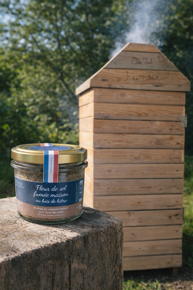 Fleur de sel fumée - 70g - Etin'Sel Guérande