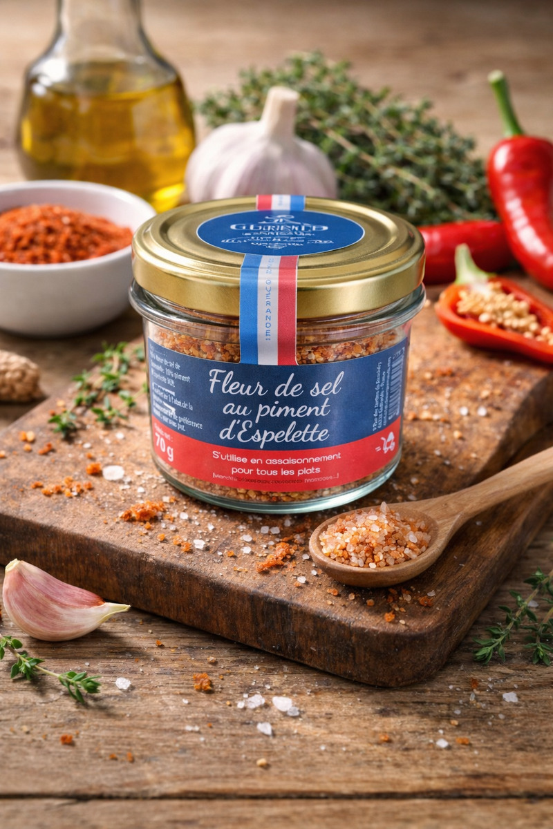 Fleur de sel au piment d'Espelette - 70g - Etin'Sel Guérande