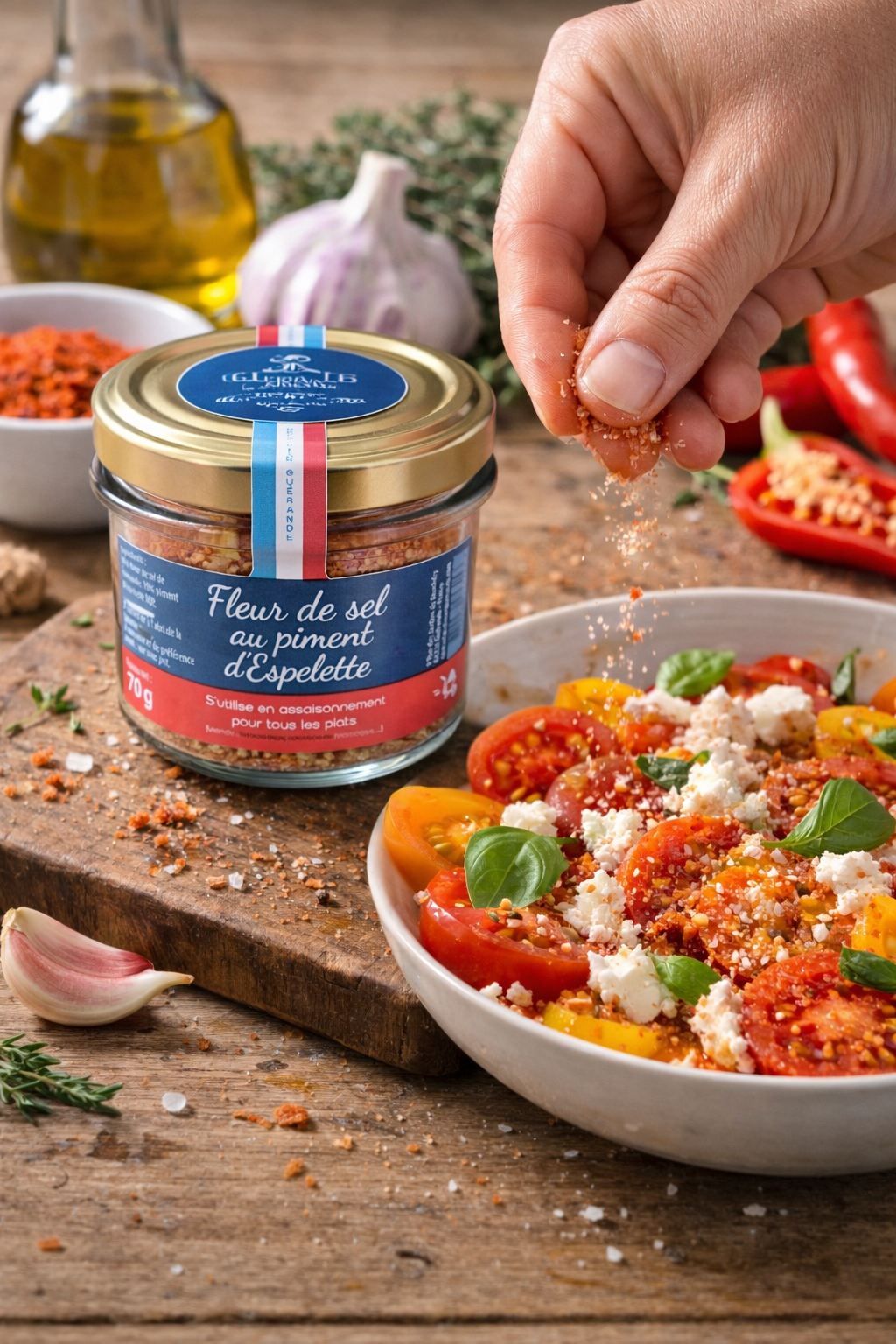 Fleur de sel au piment d'Espelette - 70g - Etin'Sel Guérande
