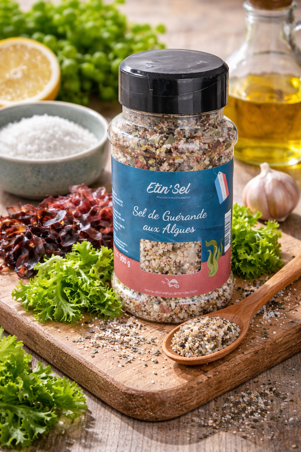 Sel de Guérande aux algues - 300g - Etin'Sel Guérande